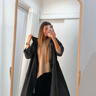Parka Comprida Preta