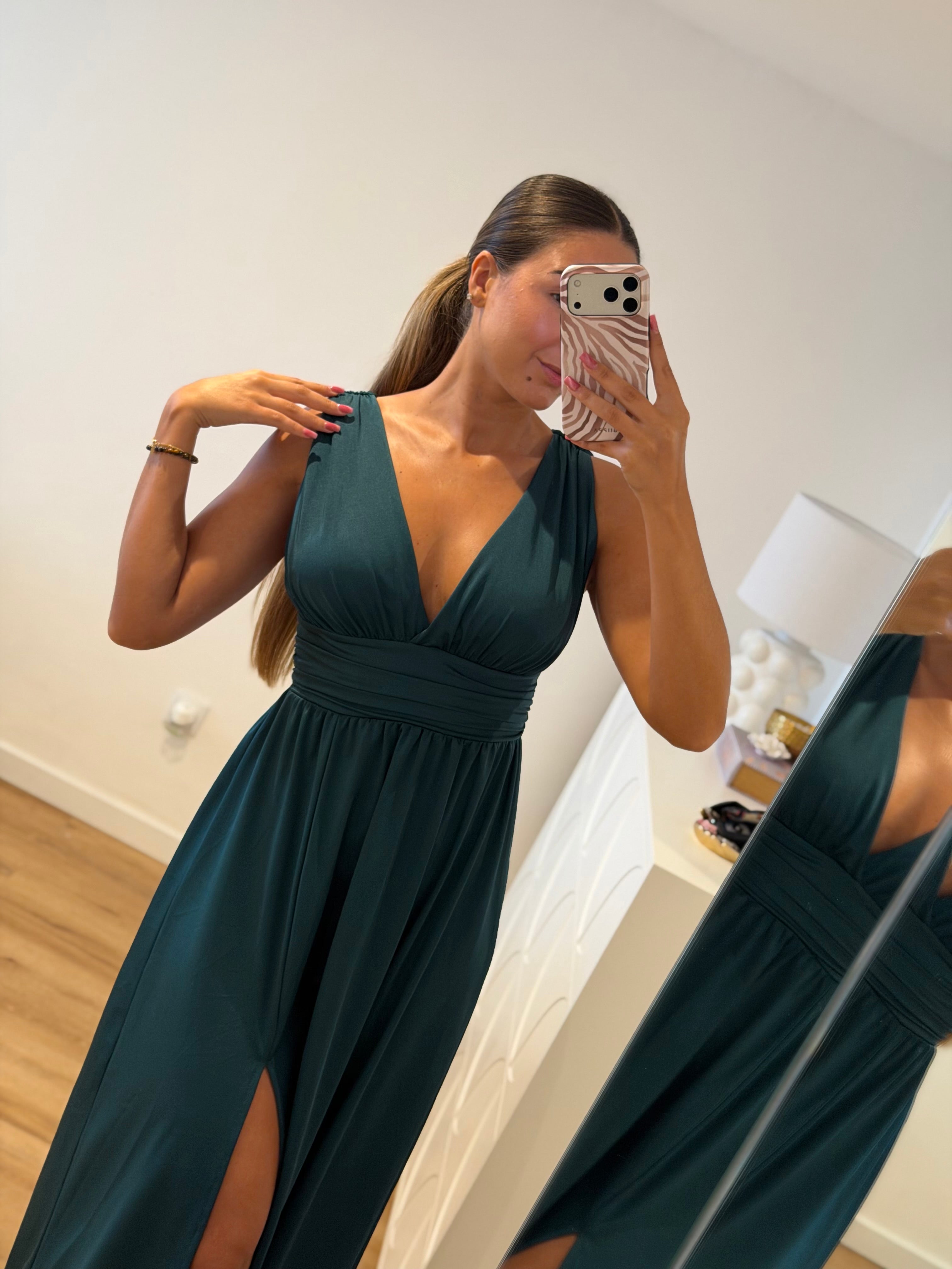 Vestido Fluido verde