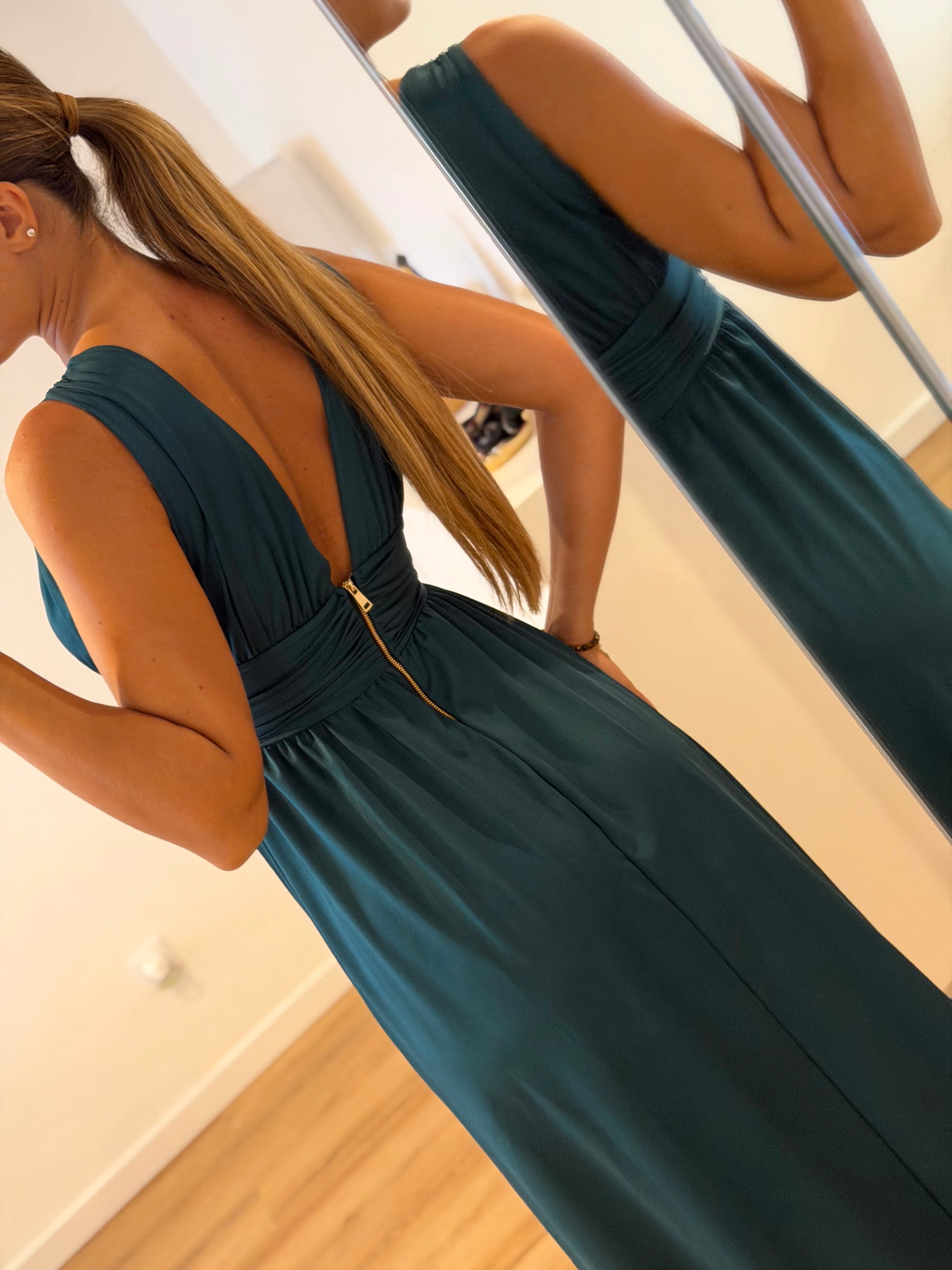 Vestido Fluido verde
