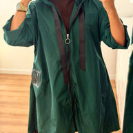 Parka comprida Verde escuro