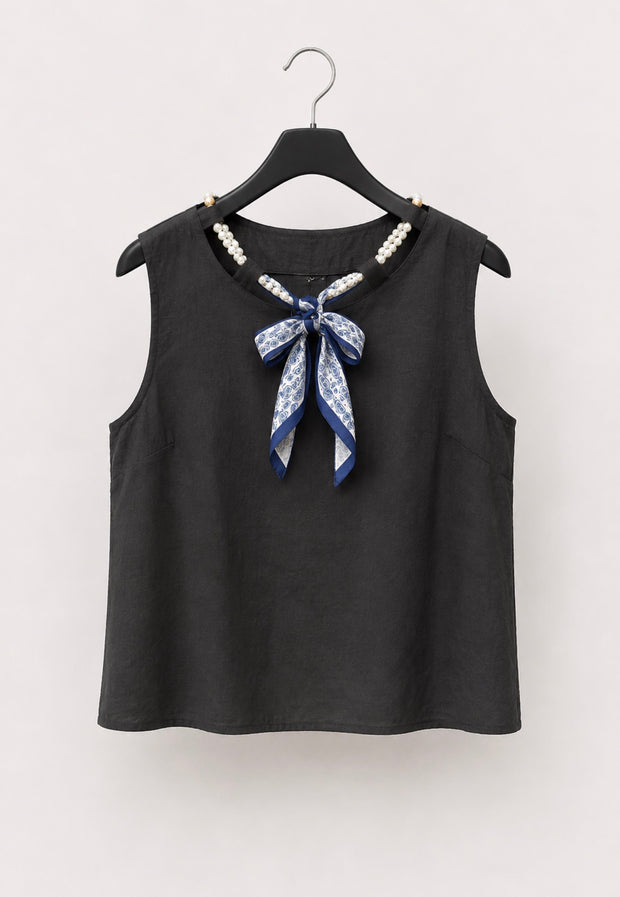 Blusa com pérolas