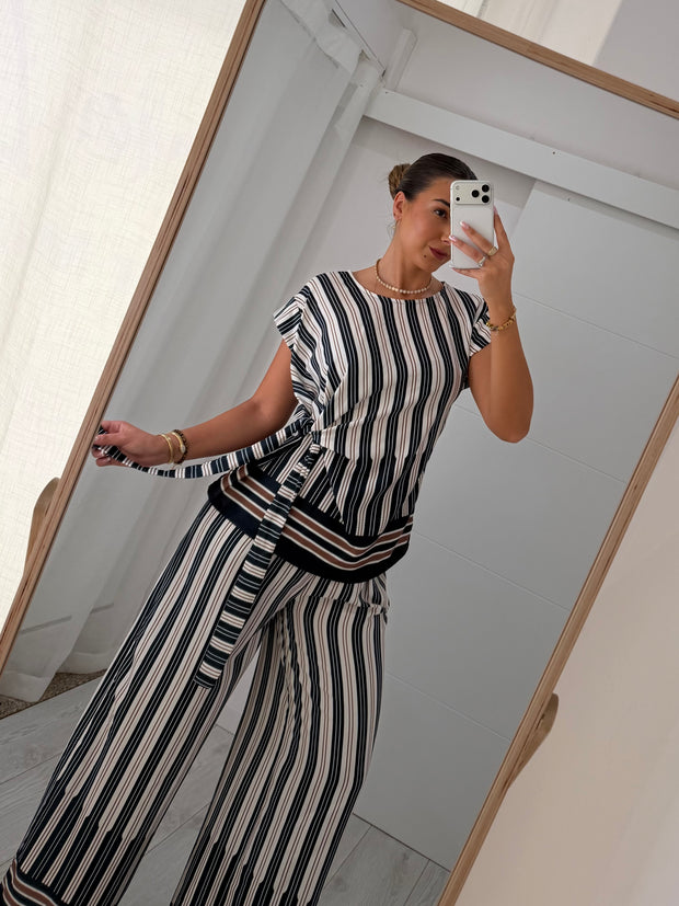 Conjunto riscas | com pormenor