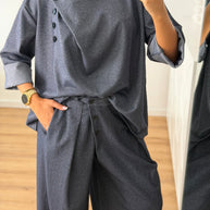 Conjunto tecido tipo DENIM