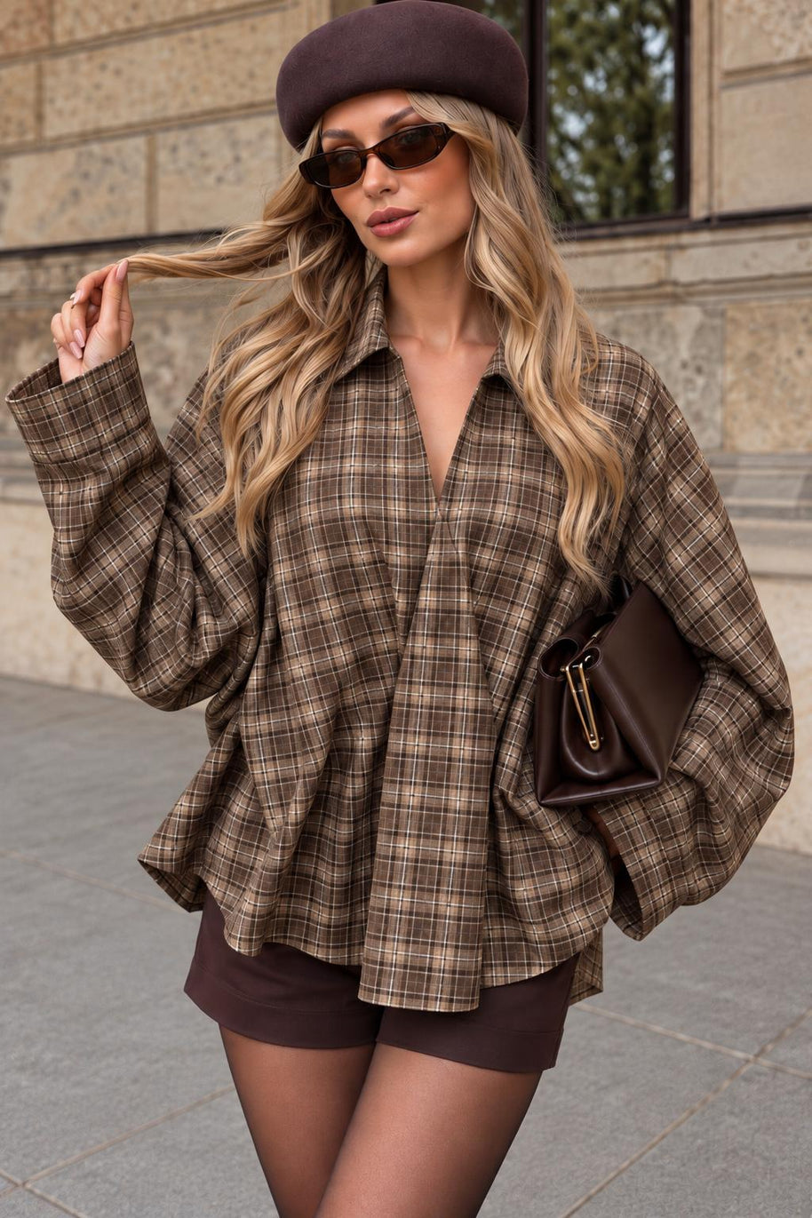 Camisola | Camisa xadrez toque macio