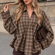 Camisola | Camisa xadrez toque macio