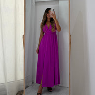 Vestido Fluido beringela