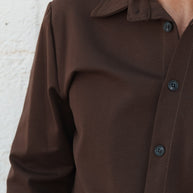 Homem | Camisa castanha - toque macio