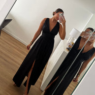 Vestido fluido preto