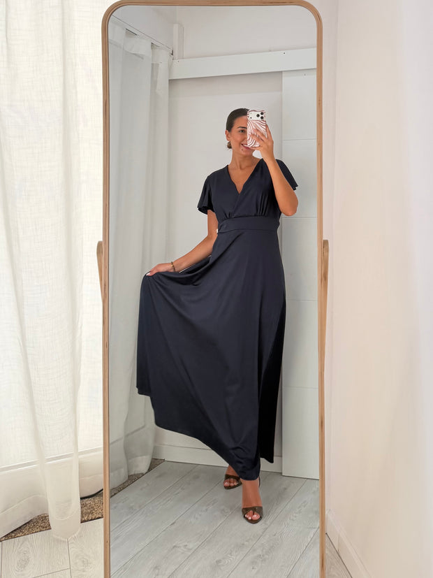 Vestido cerimónia azul marinho