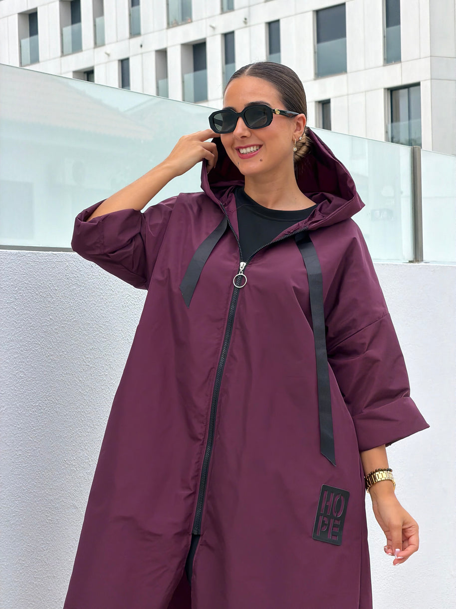 Parka Comprida Bordeaux