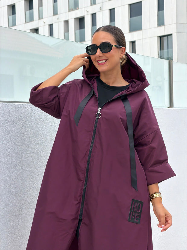 Parka Comprida Bordeaux