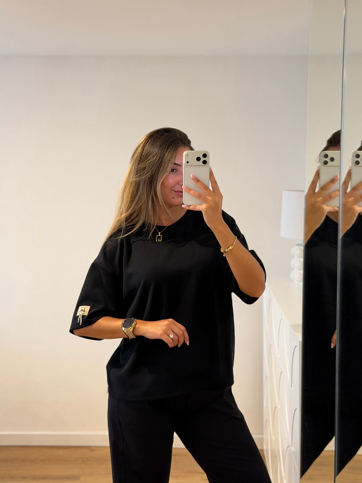 Camisola oversize toque macio | urso