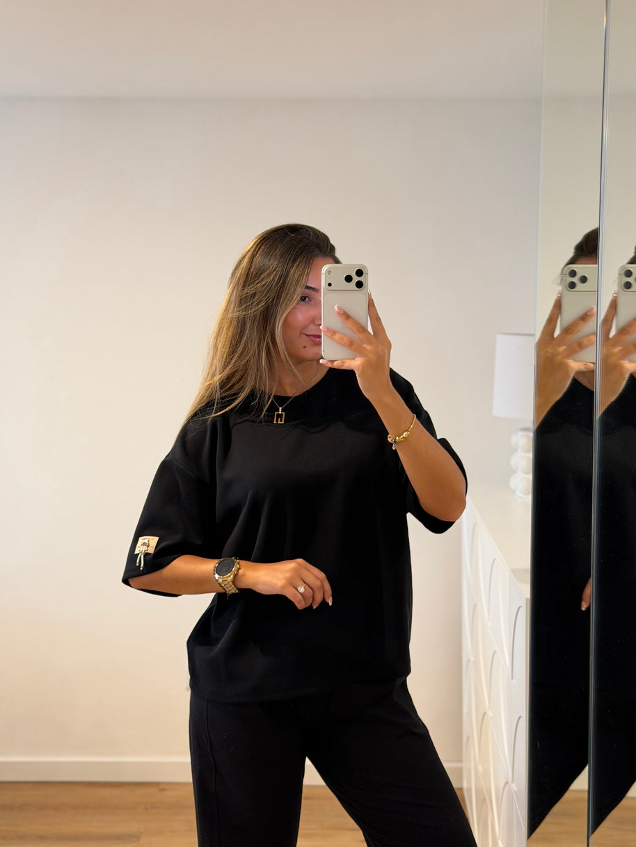 Camisola oversize toque macio | urso