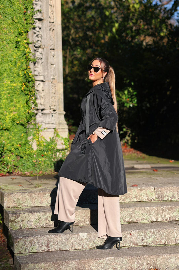 Hope Black Long Parka
