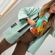Parka Curta Verde Água