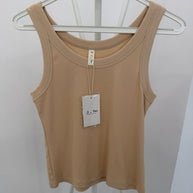 Blusa | Top Com Elastano Bege