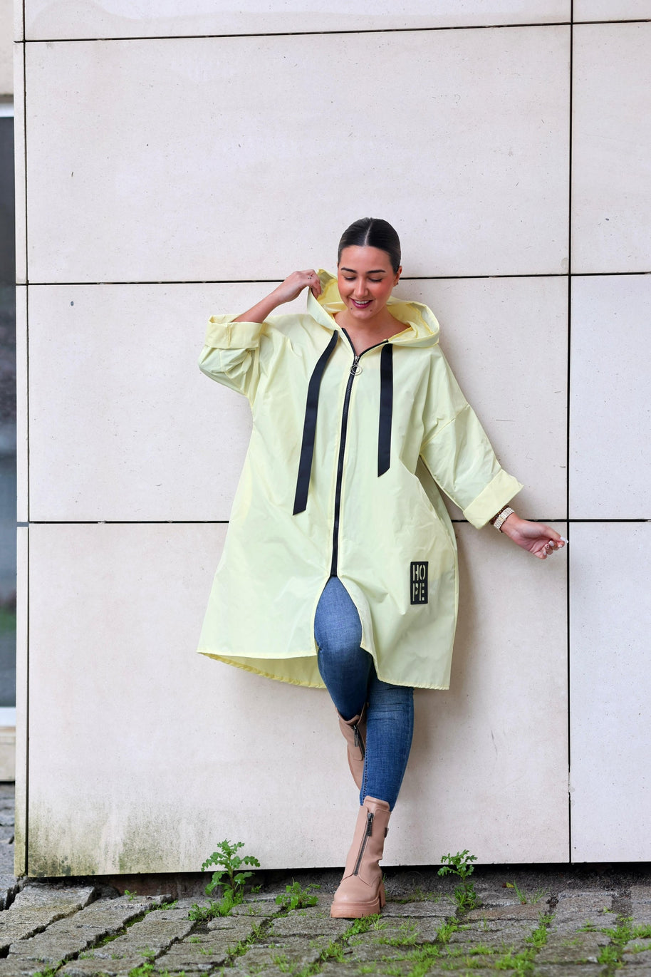 Parka Comprida Amarelo Bebé