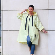 Parka Comprida Amarelo Bebé
