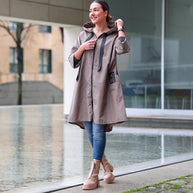 Parka Comprida Taupe