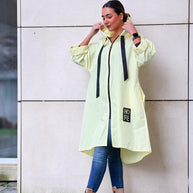 Parka Comprida Amarelo Bebé