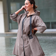 Parka Comprida Taupe