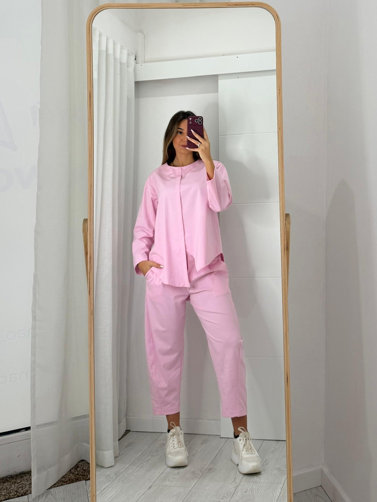 Pink Asymmetrical Set