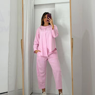 Pink Asymmetrical Set