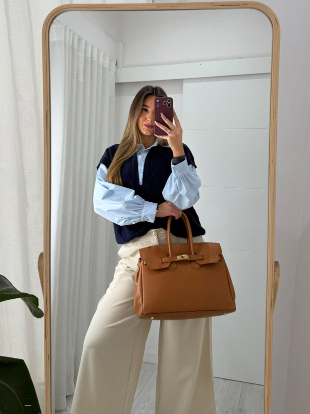 100% Camel Leather Pouch