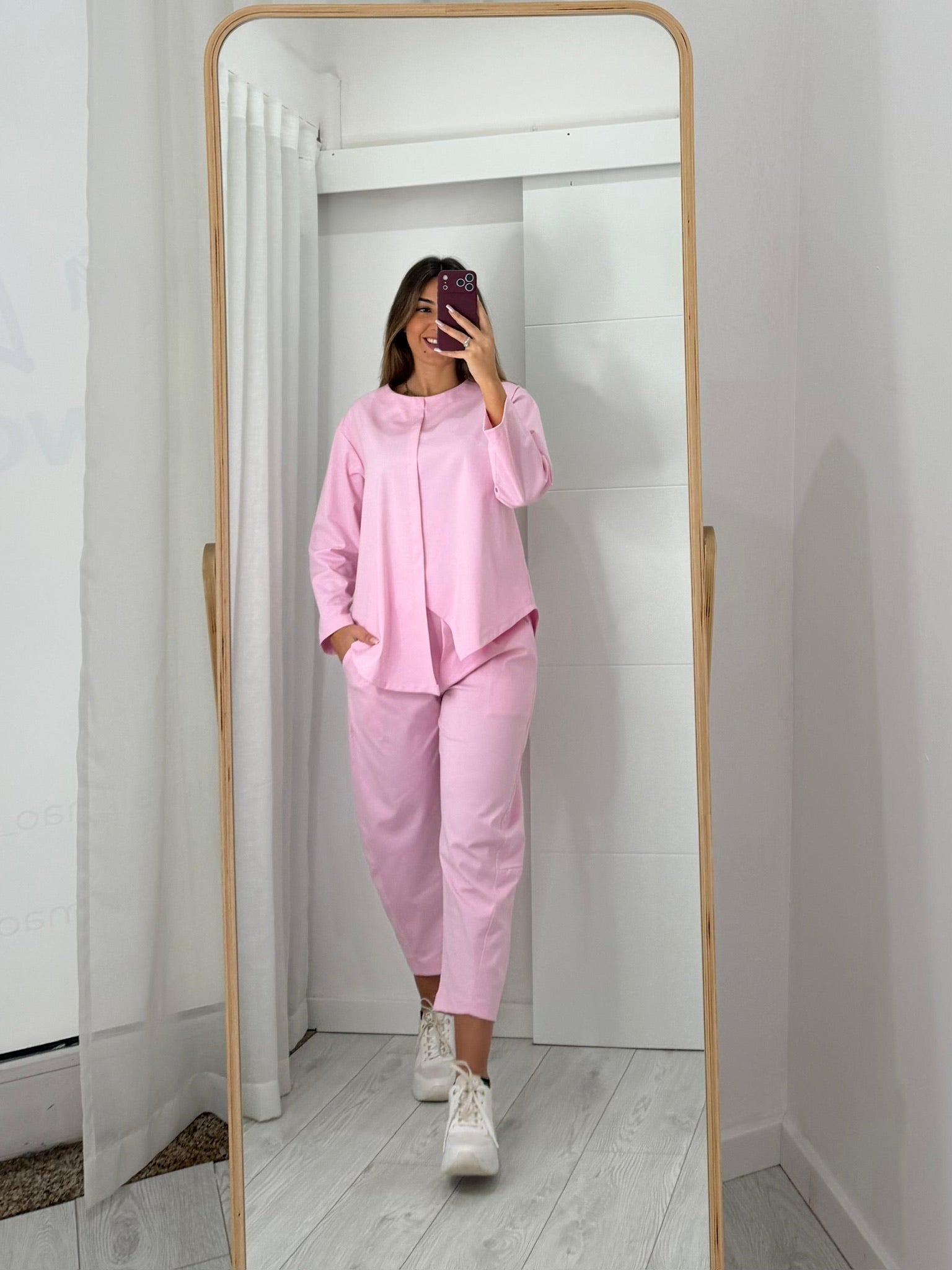 Pink Asymmetrical Set