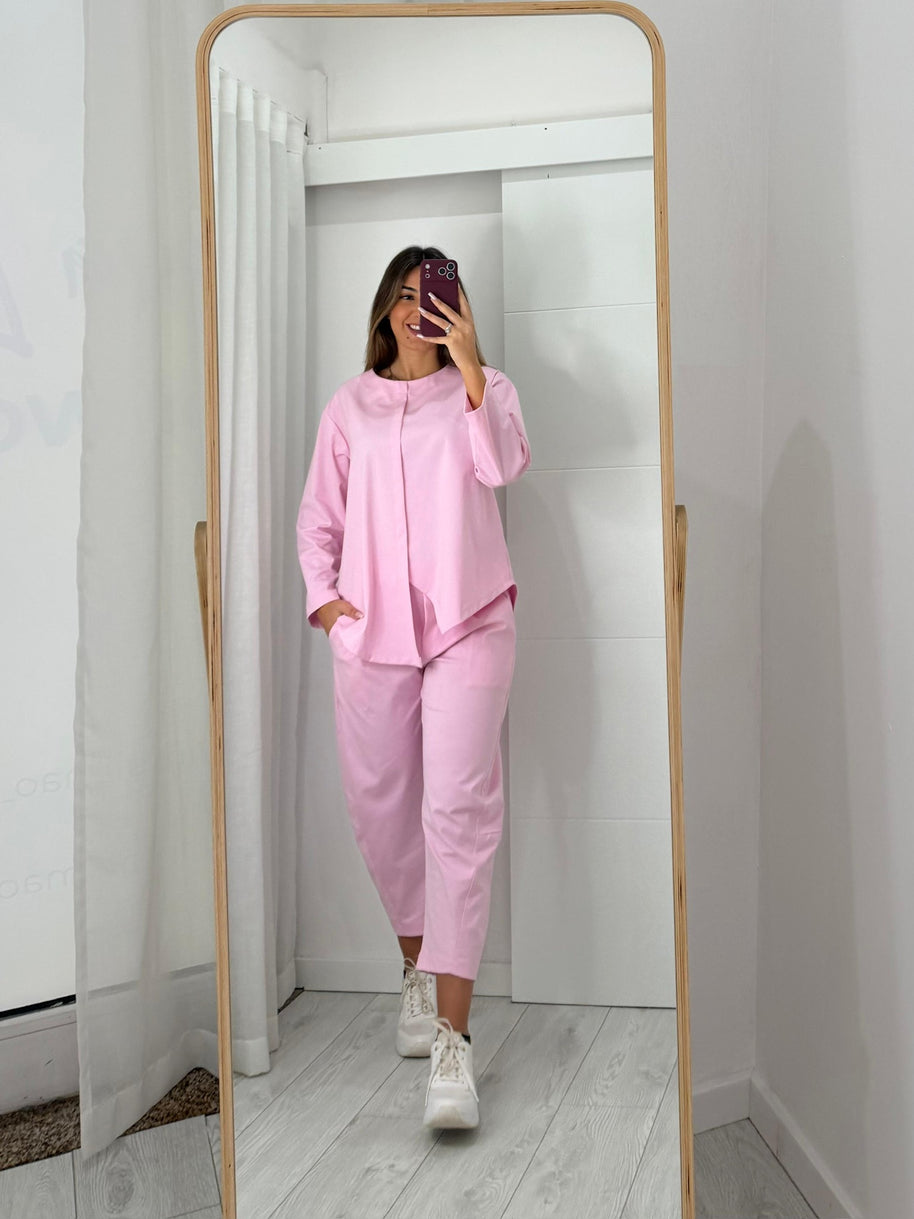 Pink Asymmetrical Set